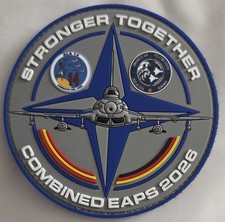 Listing image for Luftwaffe & Spanish Air Force Eurofighter Typhoon Stronger Together 3D PVC Patch