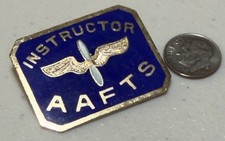 Listing image for WWII Era Army Air Forces AAFTS Instructor Military Aviation Pin Badge